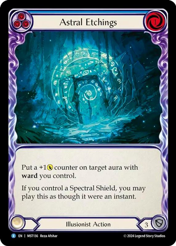 Astral Etchings (Blue) - MST136 - Rare