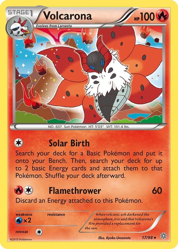 Volcarona (17) - 17/98 - Holo Rare