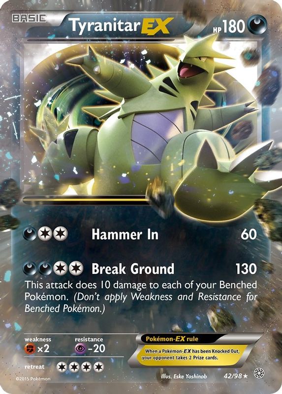 Tyranitar EX - 42/98 - Ultra Rare