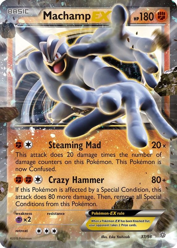 Machamp EX - 37/98 - Ultra Rare