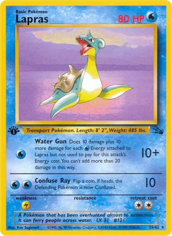 Lapras (25) - 25/62 - Rare