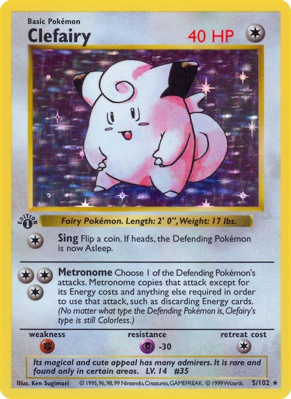Clefairy - 005/102 - Holo Rare
