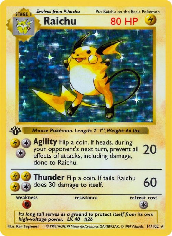 Raichu - 014/102 - Holo Rare