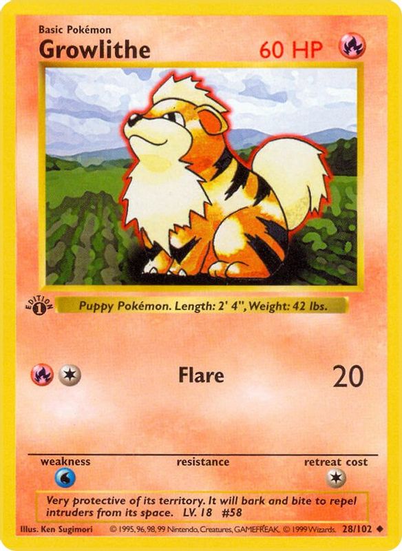 Growlithe - 028/102 - Uncommon