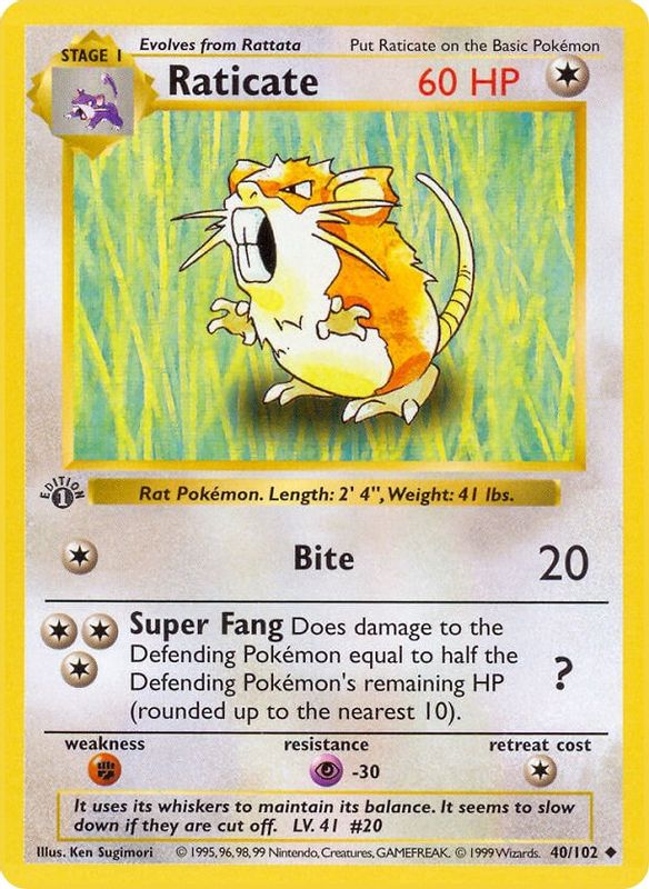 Raticate - 040/102 - Uncommon