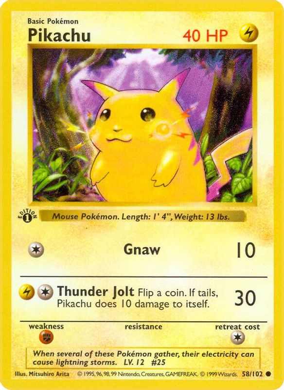 Pikachu - 058/102 - Common