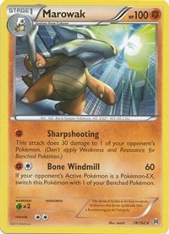 Marowak - 78/162 - Rare