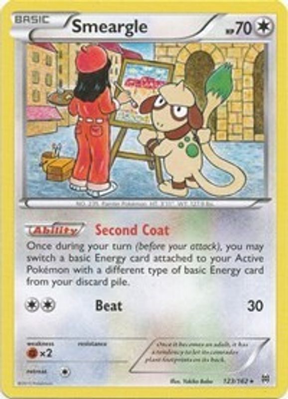 Smeargle - 123/162 - Rare