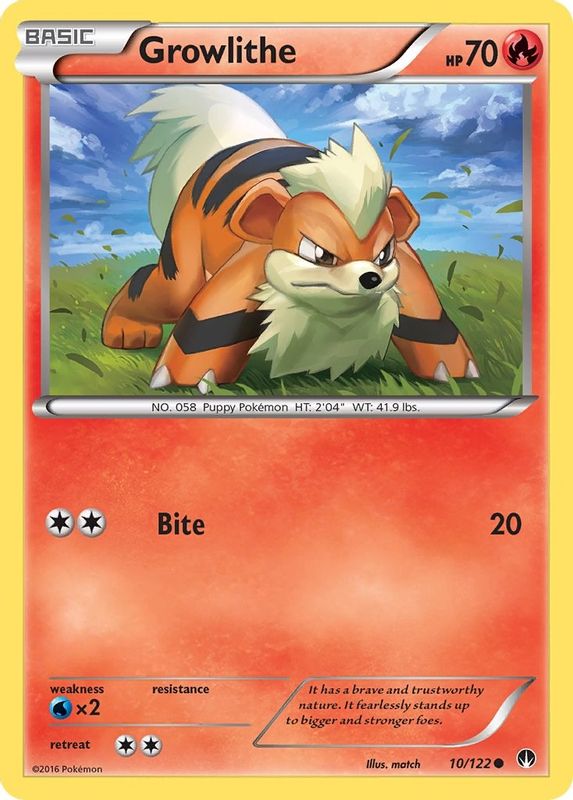 Growlithe - 10/122 - Common