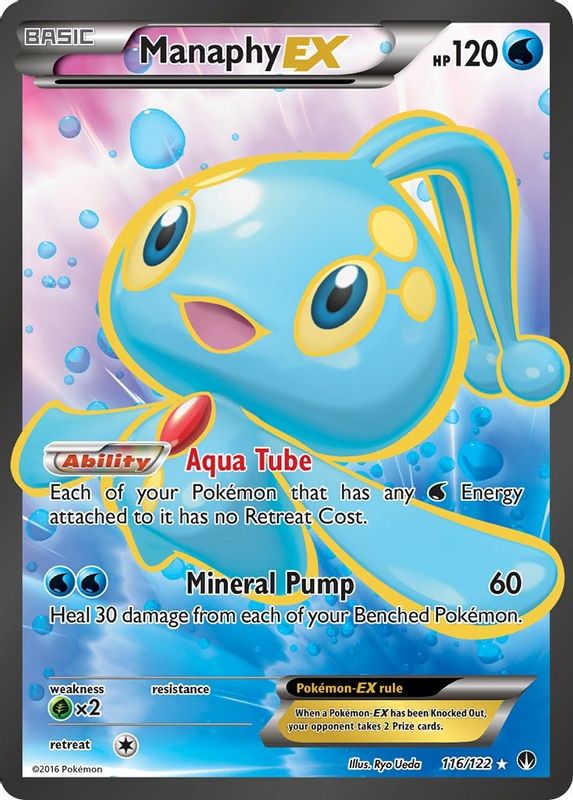 Manaphy EX (Full Art) - 116/122 - Ultra Rare
