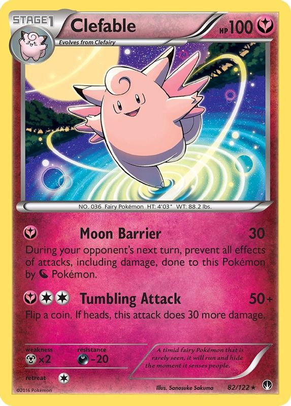Clefable - 82/122 - Rare