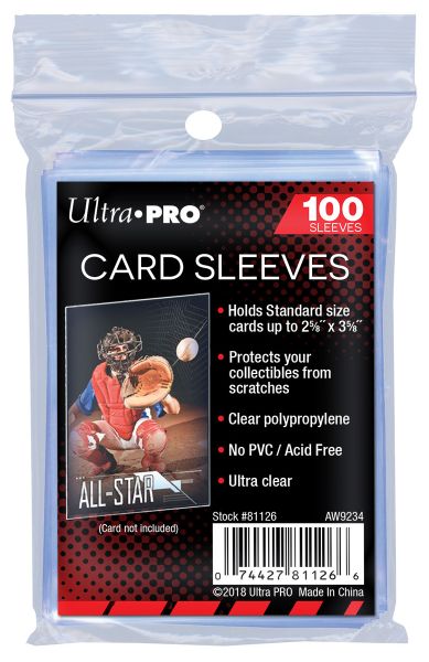 Ultra Pro Sleeves Card 100ct