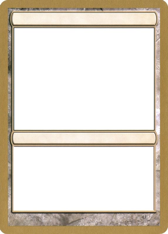 2004 World Championship Blank Card - Special