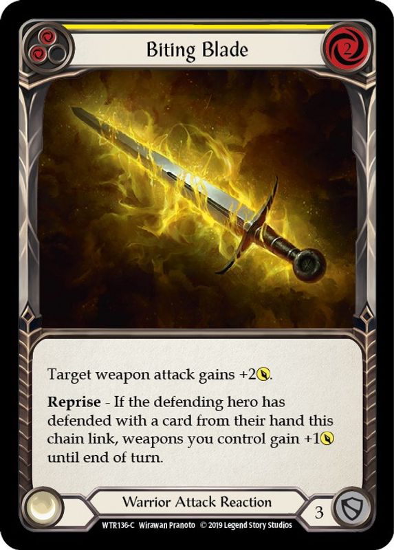 Biting Blade (Yellow) - WTR136 - Common