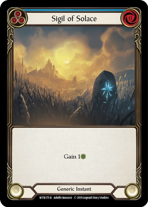 Sigil of Solace (Blue) - WTR175 - Rare