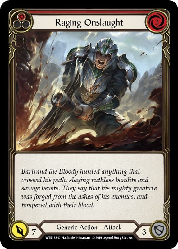 Raging Onslaught (Red) - WTR188 - Common