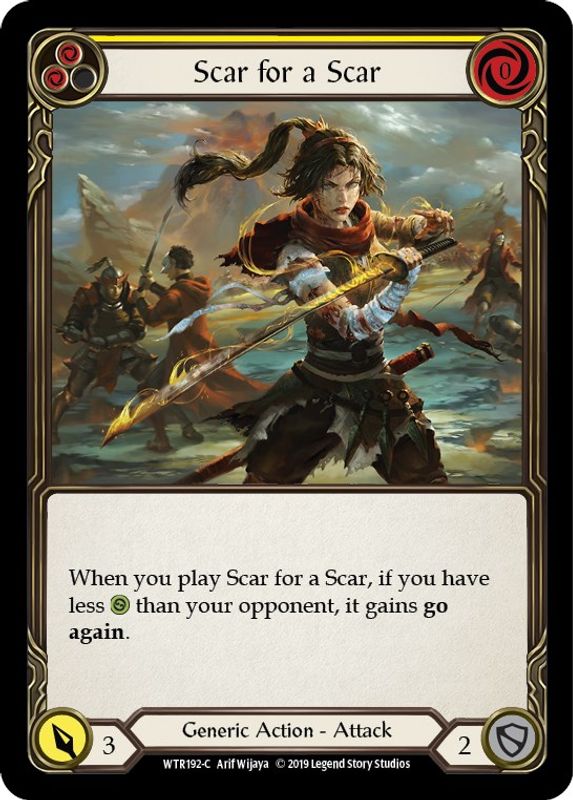 Scar for a Scar (Yellow) - WTR192 - Common