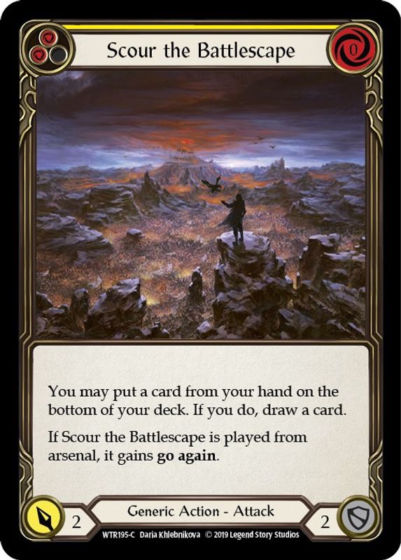 Scour the Battlescape (Yellow) - WTR195 - Common