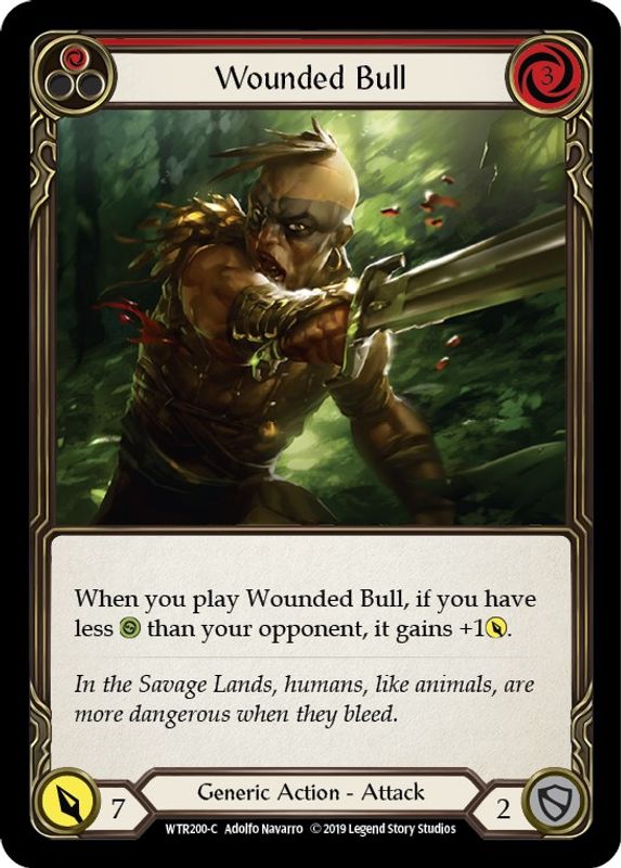 Wounded Bull (Red) - WTR200 - Common