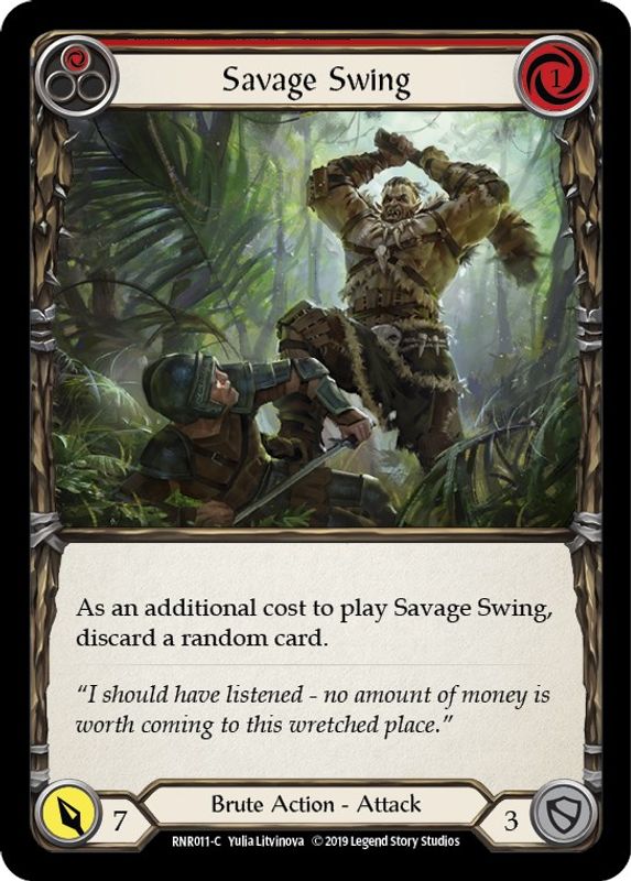 Savage Swing (Red) - RNR011 - Common