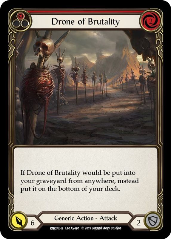 Drone of Brutality (Red) - RNR015 - Rare