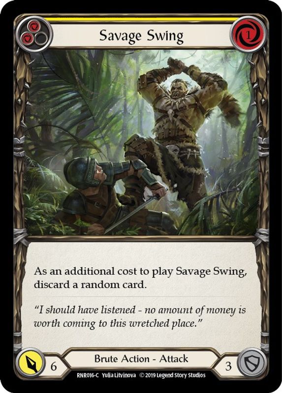 Savage Swing (Yellow) - RNR016 - Common