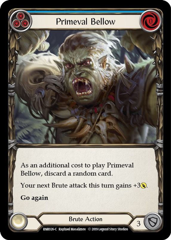Primeval Bellow (Blue) - RNR026 - Common