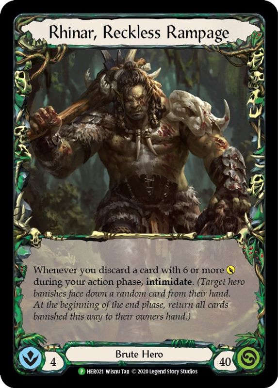 Rhinar, Reckless Rampage (Rainbow) - HER021 - Promo