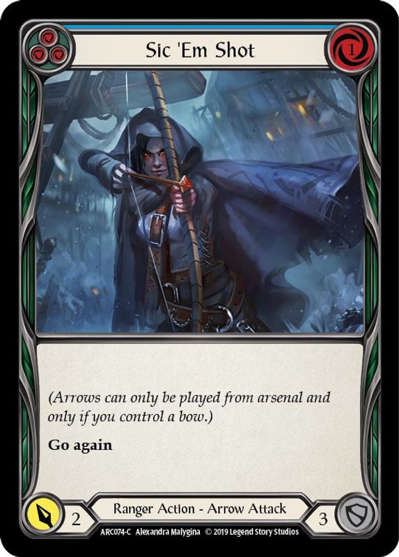 Sic 'Em Shot (Blue) - ARC074 - Common