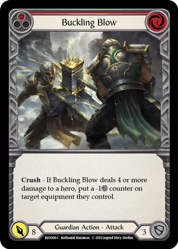 Buckling Blow (Red) - BVO008 - Common