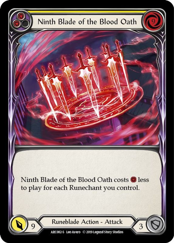 Ninth Blade of the Blood Oath - ARC082 - Super Rare