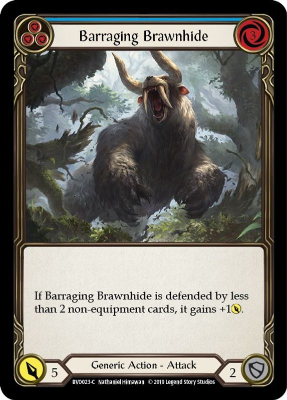 Barraging Brawnhide (Blue) - BVO023 - Common