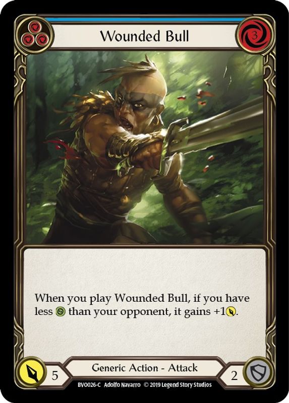 Wounded Bull (Blue) - BVO026 - Rare
