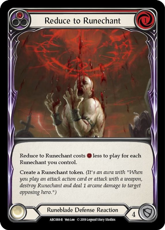 Reduce to Runechant (Red) - ARC088 - Rare