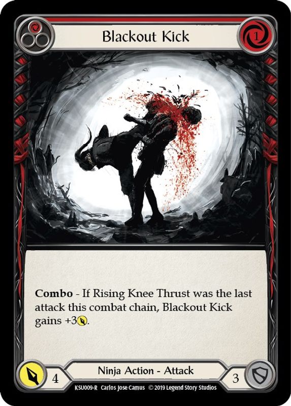 Blackout Kick (Red) - KSU009 - Rare