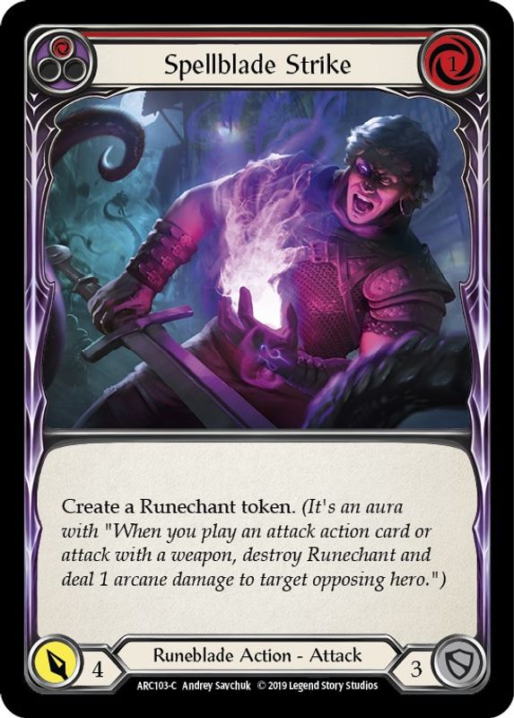 Spellblade Strike (Red) - ARC103 - Common