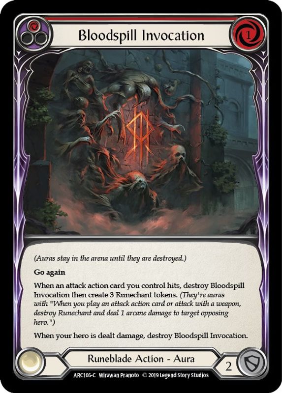 Bloodspill Invocation (Red) - ARC106 - Common