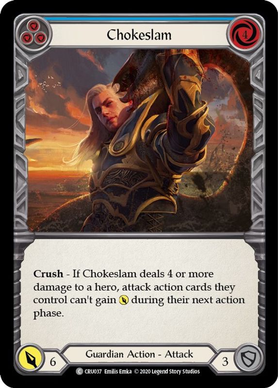 Chokeslam (Blue) - CRU037 - Common