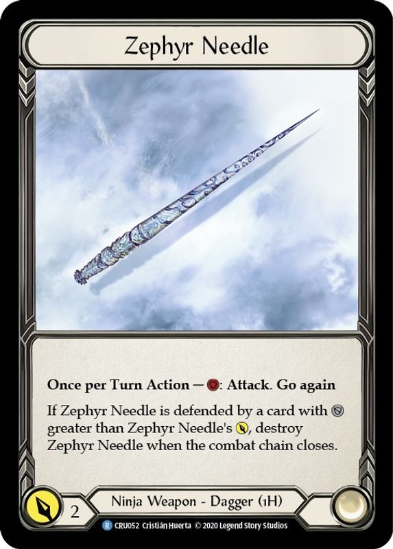 Zephyr Needle (Reverse) - CRU052 - Rare