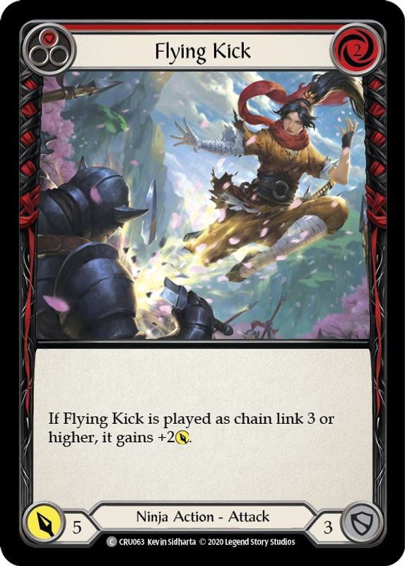 Flying Kick (Red) - CRU063 - Common
