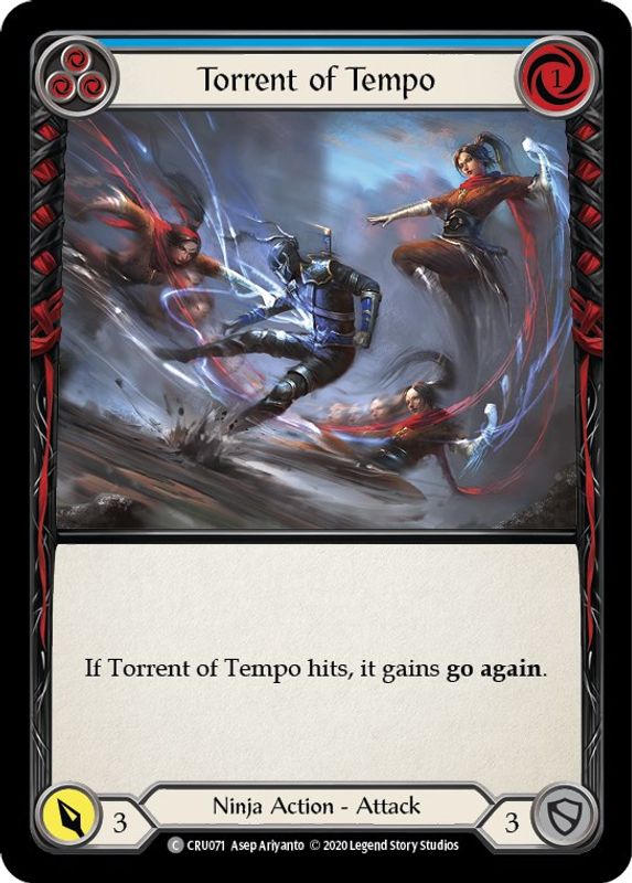 Torrent of Tempo (Blue) - CRU071 - Common