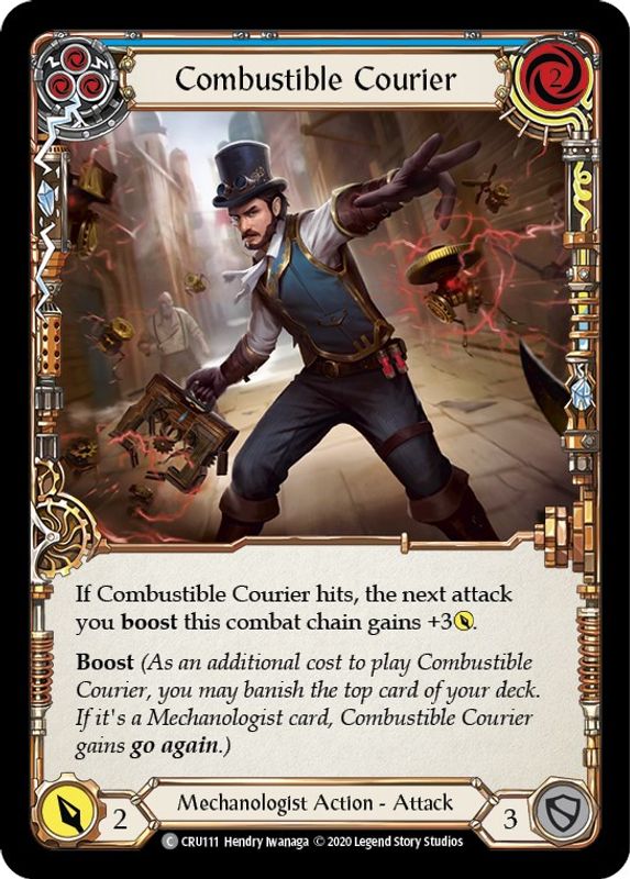 Combustible Courier (Blue) - CRU111 - Common