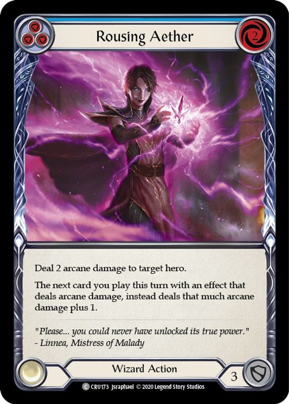 Rousing Aether (Blue) - CRU173 - Common
