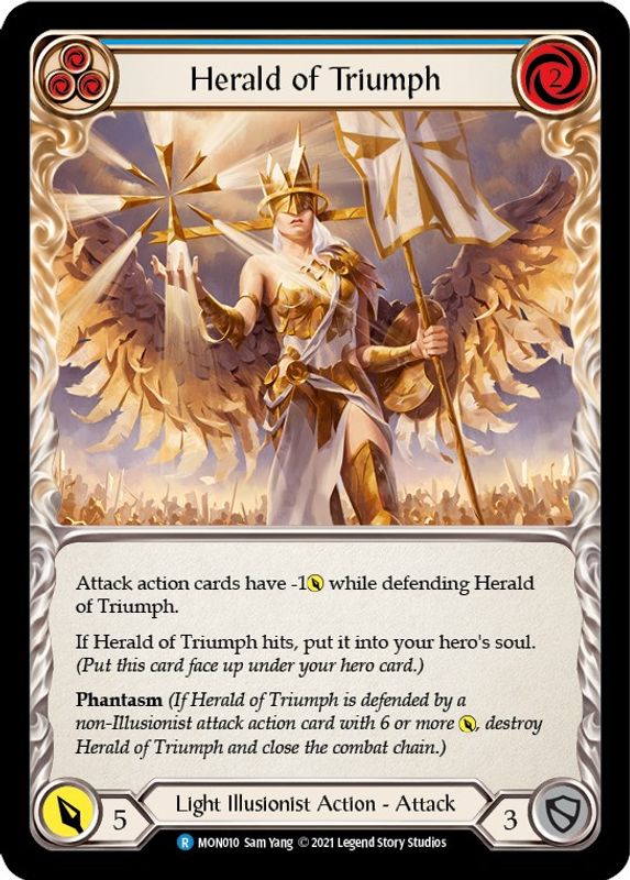 Herald of Triumph (Blue) - MON010 - Rare