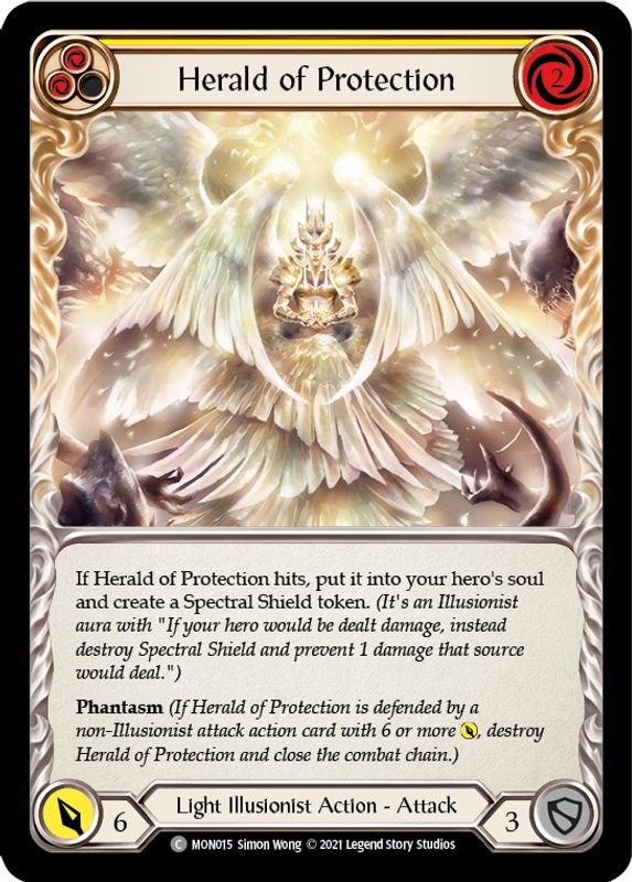 Herald of Protection (Yellow) - MON015 - Common