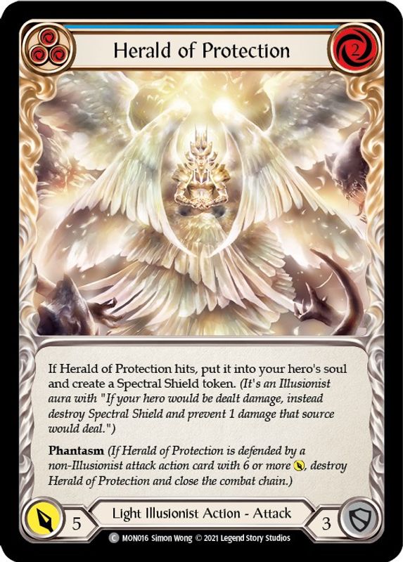 Herald of Protection (Blue) - MON016 - Common