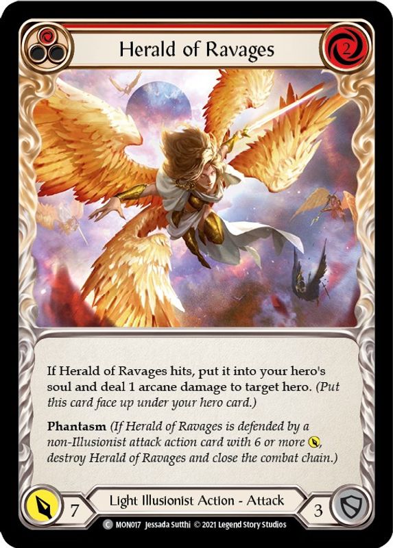 Herald of Ravages (Red) - MON017 - Common