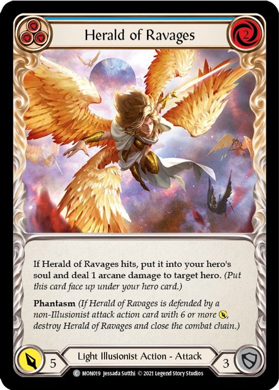 Herald of Ravages (Blue) - MON019 - Common