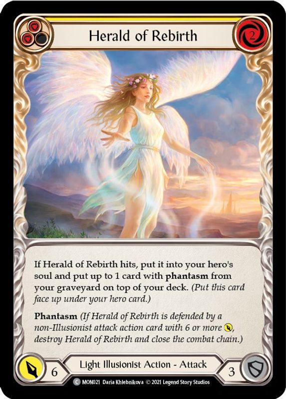 Herald of Rebirth (Yellow) - MON021 - Common