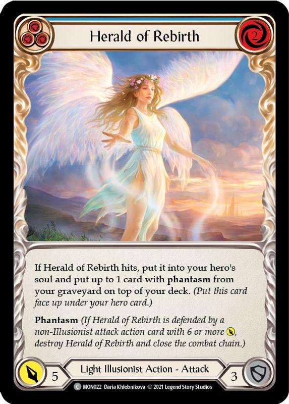 Herald of Rebirth (Blue) - MON022 - Common